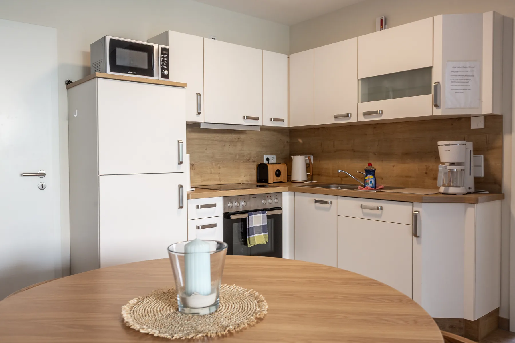 Küche der Ferienwohnung in Stralsund