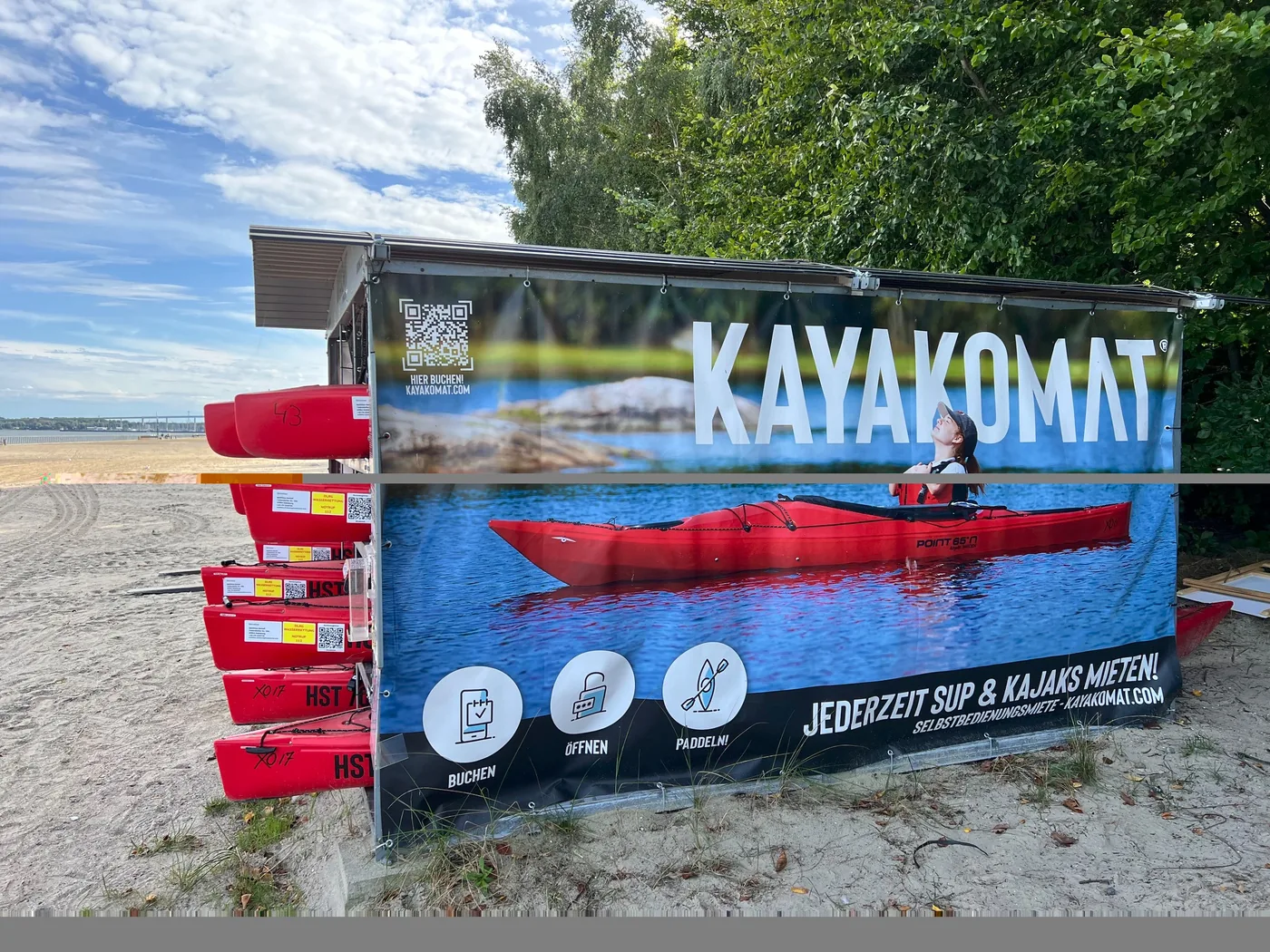 Kajak- und SUP-Verleih am Strandbad Stralsund
